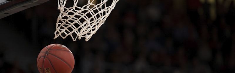 篮球运动员扣篮精彩瞬间场馆观众欢呼